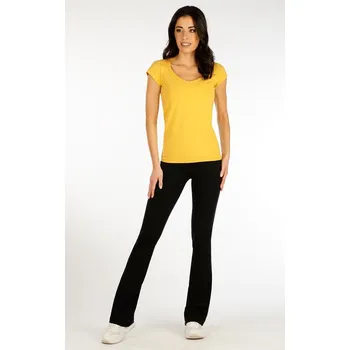 Dámské legíny Bavlněné černé legíny do zvonu LITEX 9D408 S