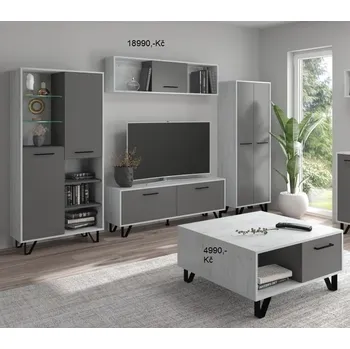 Obývací stěna Obývací stěna Boss 1 craft bílý/grafit 280cm