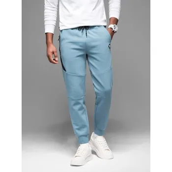 Ombre Clothing Nadčasové světle modré tepláky V4 PASK-0226