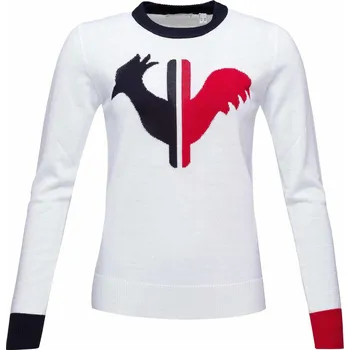 Dámský svetr Dámský Svetr ROSSIGNOL W ALYA ROUND NECK RLLWO04_100 – Bílá XL