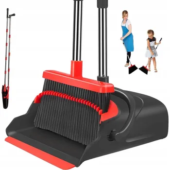 Vrták VERTIKÁLNÍ SADA METLY A LOPATKY S NASTAVITELNOU DÉLKOU PRO DOMÁCNOST, KUCHYNI NEBO KANCELÁŘ