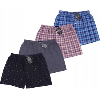 Pánské spodní prádlo 4x Pánské volné boxerky bavlněné prodyšné Slipy Trenýrky na spaní 3XL