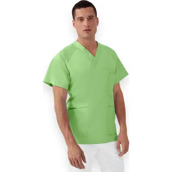 Dámská tunika Pánská tunika - výstřih do V jablkově zelená Clinic Dress Velikost 5 XL