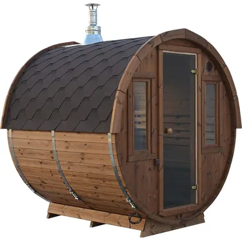 Sauna Dřevěná sudová sauna - 2m