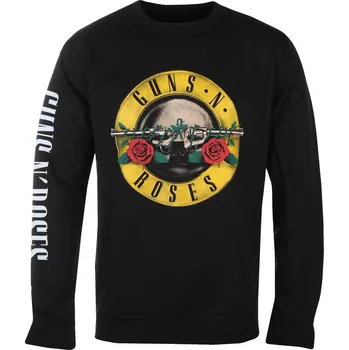 Pánské oblečení mikina bez kapuce pánské Guns N' Roses - Classic Logo - ROCK OFF - GNRSWT04MB - L