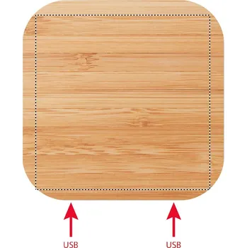 podložka Bezdrátově nabíjecí podložka 400 CHARGER PAD, 80x80mm Tamponový tisk, 4 barvy