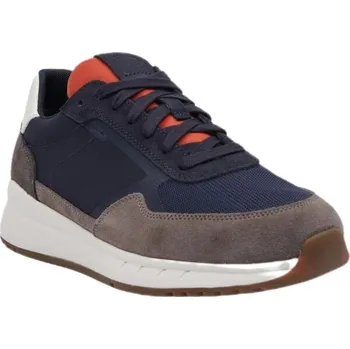 Pánská obuv Pánské tenisky Geox U BRANTHON 42 Tmavě modrá, Tmavě šedá, Oranžová