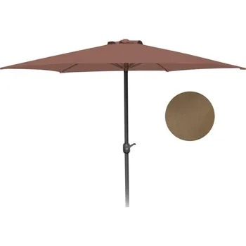 Slunečník Slunečník 270 cm šedohnědý MANGO s klikou KLC