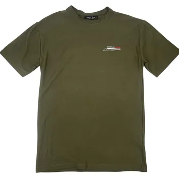 Nova stil Pánské nadměrné tričko s krátkým rukávem 100%Bavlna PETR Barva: Olivová, Velikost: 6XL