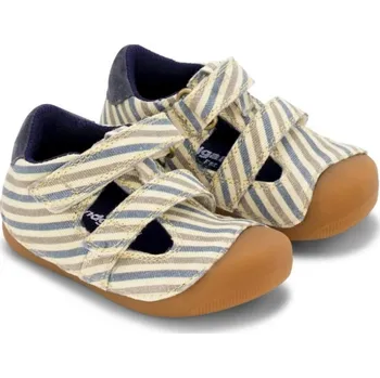 Chlapecké tenisky BUNDGAARD BAREFOOT dětské letní sandálky - Petit Summer Oceanic Stripe Velikost: 22