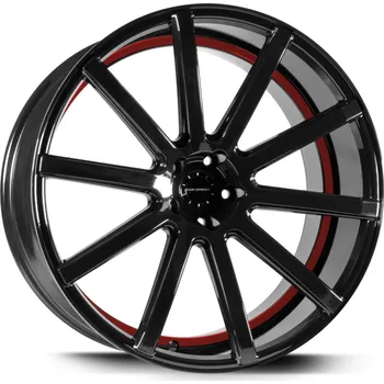 Alu kolo Corspeed DEVILLE černá lesklá / červený lem 9,5×22" 5×112 ET 20 RCDEV95235R/HGBL300022023