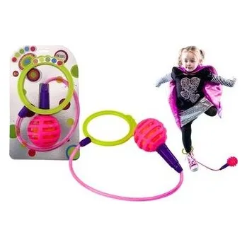 Hra na zahradu Hula hop skakanka skipper na nogę różowa