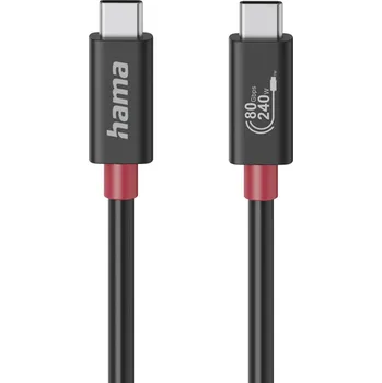 Datový kabel Hama USB-C kabel USB4, 1 m, 80 Gb/s, 240 W