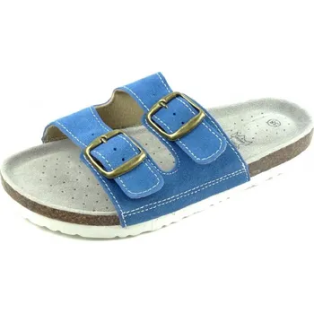 Pánské pantofle Pantofle FUSBET korkové světle modré YG820 37 světle modré