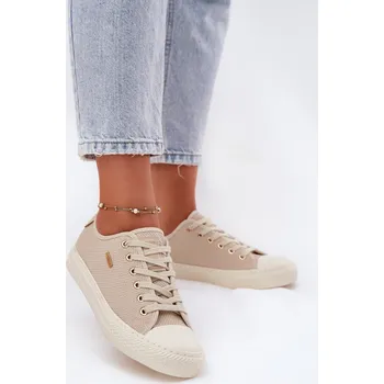 Dámské tenisky Dámské Textilní Tenisky Big Star RR274766 Barva: Béžová, Velikost: 37