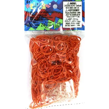 kreativní sada Rainbow Loom Original - gumičky - 600ks - oranžová