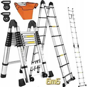 Žebřík Hliníkový Žebřík Hooha 16 až 150 kg