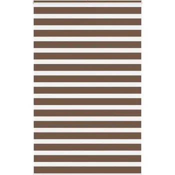 vidaXL Zebra roleta hnědá 145x230 cm šířka látky 140,9 cm polyester