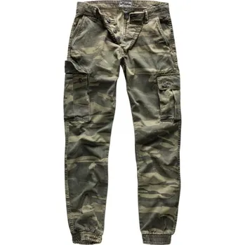 Pánské kalhoty SURPLUS Kalhoty BAD BOYS GREEN CAMO S