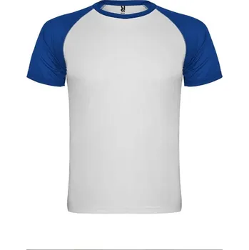 Chlapecké tričko Dětské sportovní tričko Indianapolis s barevnými rukávy - 12 - královská modrá sublimace termotransfer