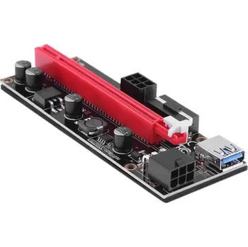 Prodlužovací kabel Nový Riser, černá verze PCIe x1 na PCIe x16 (VER 009S) PCE164P-N08