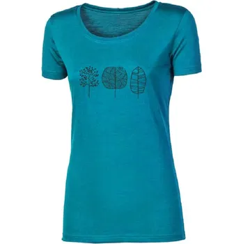 Dámské oblečení triko krátké dámské Progress VINKA "TREES" zelený melír (triko krátké dámské Progress VINKA "TREES" zelený melír)