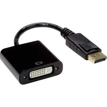 Elektrická zásuvka Value DisplayPort / DVI kabelový adaptér Konektor DisplayPort, DVI-D 24+1pol. zásuvka 0.15 m černá 12.99.3137 Kabel Disp