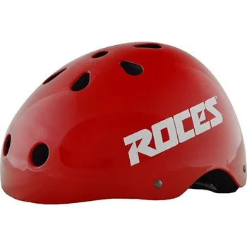 Kolečkové brusle Helma Roces Aggressive, S, 48-52cm, červená Roces