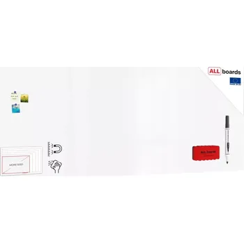 Allboards Magnetická tabule SLIMboard bezrámová smazatelná za sucha 29.7x21 cm, PME29.7x21