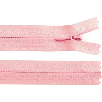 Zip Spirálový zip skrytý No 3 délka 25 cm Varianta: 136 pudrová, Balení: 1 ks