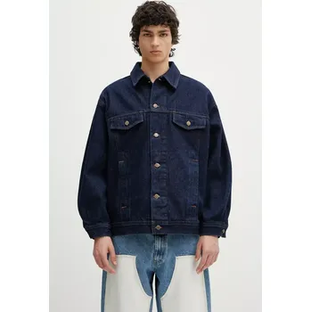 Dámská bunda Džínová bunda A.P.C. Blouson Elvis tmavomodrá barva, přechodná, COHJI.H02913, XL, 59X