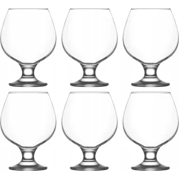 Sklenice Skleničky na koňak LAV MISKET bezbarvé 390 ml 6 ks