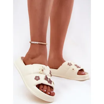 Dámské pantofle Pěnové Pantofle S Kolíčky Redienna Barva: Bílá, Velikost: 36/37