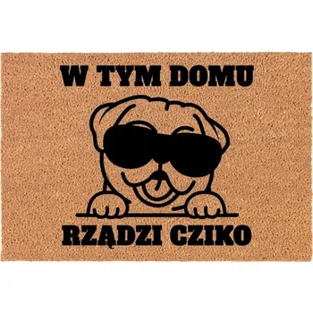 Rohožka Vstupní rohožka 60x40cm Kokosová s Jménem Psa PRO MILOVNÍKY PSŮ