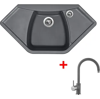 Granitový dřez Sinks NAIKY 980 Titanium + Vitalia GR