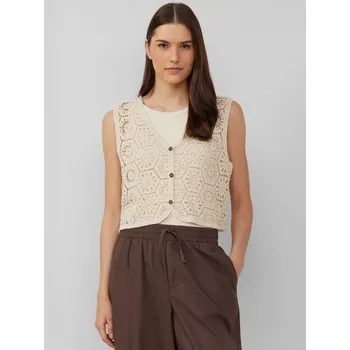 Dámská vesta s.Oliver dámská háčkovaná vesta 2166279 8105 Béžová XS