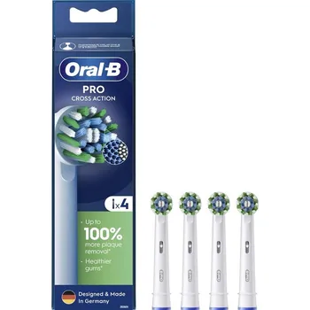 Náhradní hlavice k elektrickému kartáčku Oral-B PRO Cross Action EB 50RBX-4 náhradní kartáčky (white), 4ks