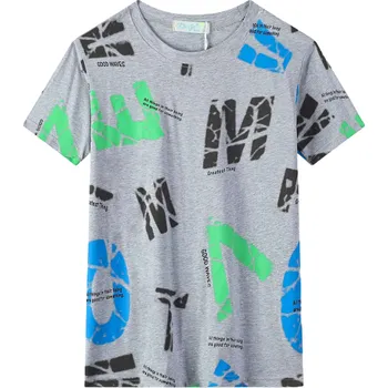 CHLAPECKÉ TRIČKO šedé Kugo MC9876 (Chlapecké tričko s krátkým rukávem)