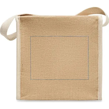 Chladicí taška z juty a plátna, 3L 30 BACK, 120x160mm Sítotiskový transfer, 5 barev