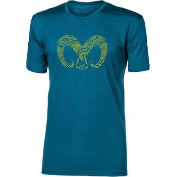 Pánské oblečení triko krátké pánské Progress HRUTUR "RAM" petrol melír (triko krátké pánské Progress HRUTUR "RAM" petrol melír)