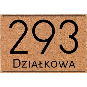 Rohožka KOKOSOVÁ VSTUPNÍ ROHOŽKA BÉŽOVÁ MIEJSCE ZAMIESZKANIA: ULICA I NUMER