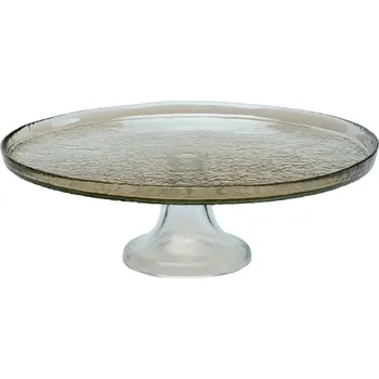Dortový podnos Ritzenhoff & Breker LUZIA, skleněný v hnědé barvě