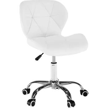 Kancelářské křeslo, bílá/chrom, ARGUS NEW