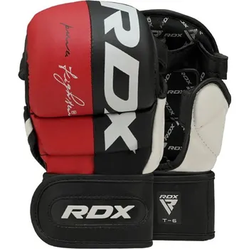 Boxerské rukavice sparring rukavice RDX T6 MMA červené