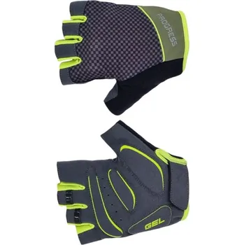 Cyklistické rukavice rukavice cyklistické Progress SOLAR MITTS olivovo/limetkové (rukavice cyklistické Progress SOLAR MITTS olivovo/limetkové)