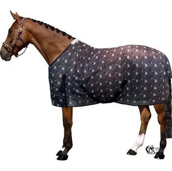 Deka pro koně Síťová deka Imperial Riding -CARLYS- - Bílá/Ballerina - 155cm