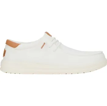 Pánské tenisky Pánská volnočasová obuv HEY DUDE PAUL 46 Bílá, Hnědá