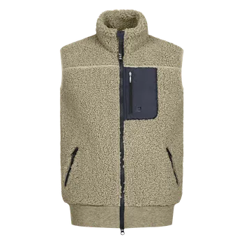 Jezdectví Waldhausen Teddy fleecová vesta Alma - JUNIOR Barva: Béžová, Velikost: 146/152