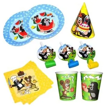 Party dekorace Dětská narozeninová sada Krteček - 12 osob