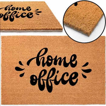 Rohožka KOKOSOVÁ ROHOŽKA PŘED DVEŘE DOMU 40X60 HIT NÁPIS HOME OFFICE VZOR